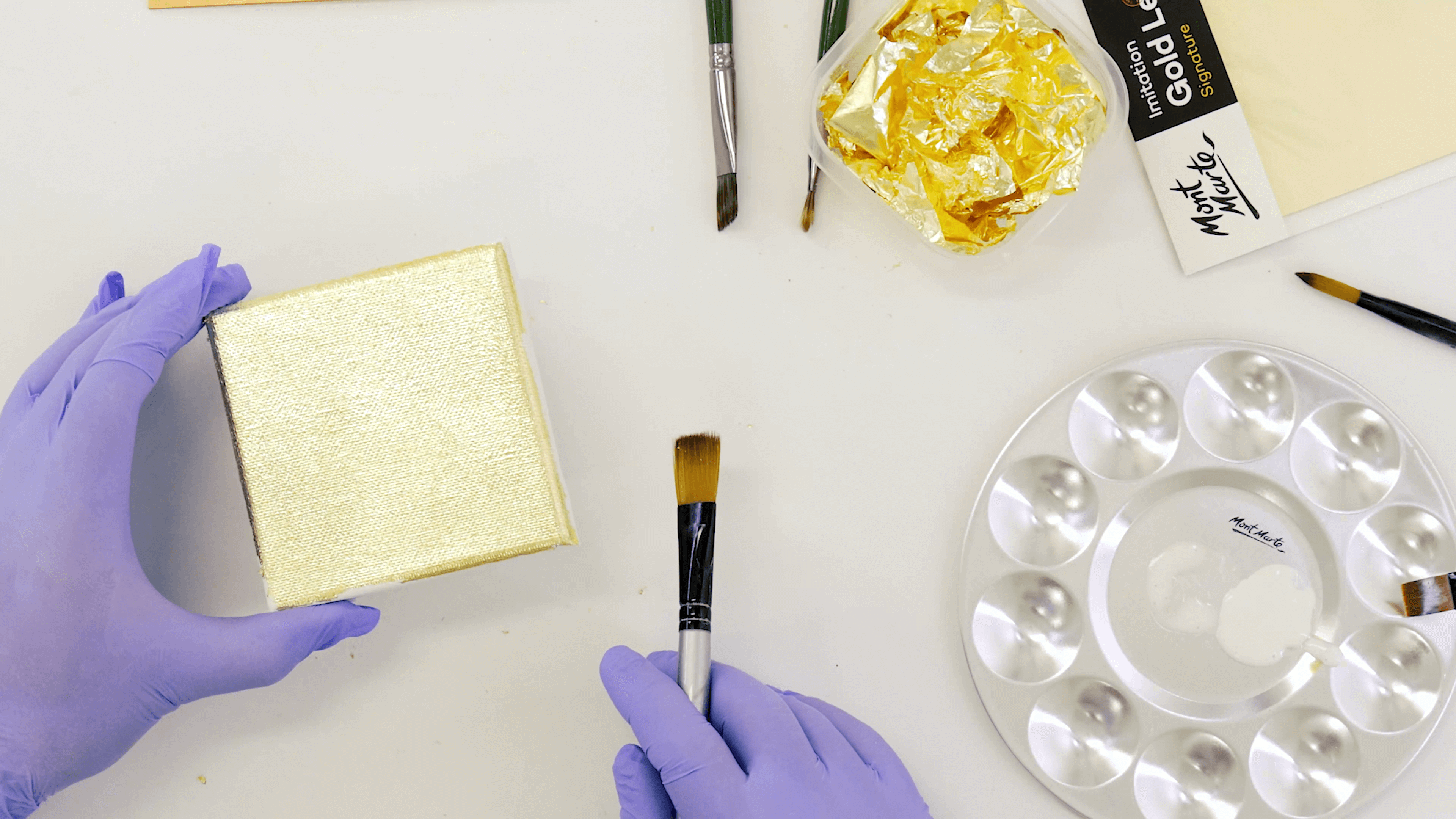 How To Antique Gold Leaf in 4 easy steps.