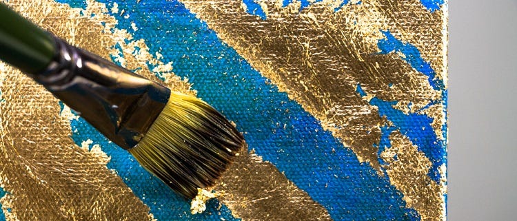 Liquid gold leafdestroying paint brushes since day #1! Don't