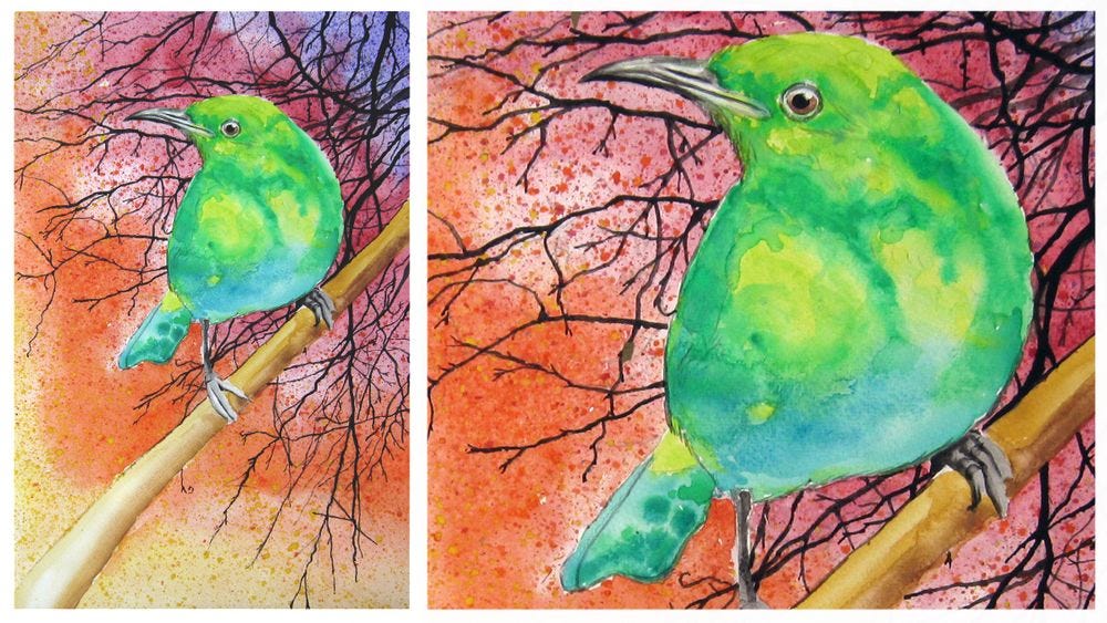 easy bird paintings