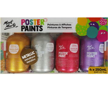 MONT MARTE Poster Paint 250ml 4pc - Bright