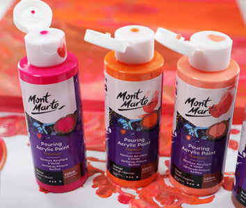 Mont Marte SuperCell Pouring Paint Premium 240ml (8.1 US fl.oz) - Hot Pink  – Mont Marte Global