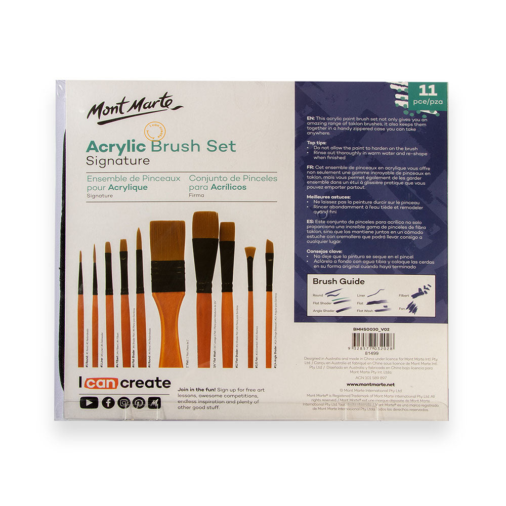 Marte Professional Stencil Brush Set‏ Mont
