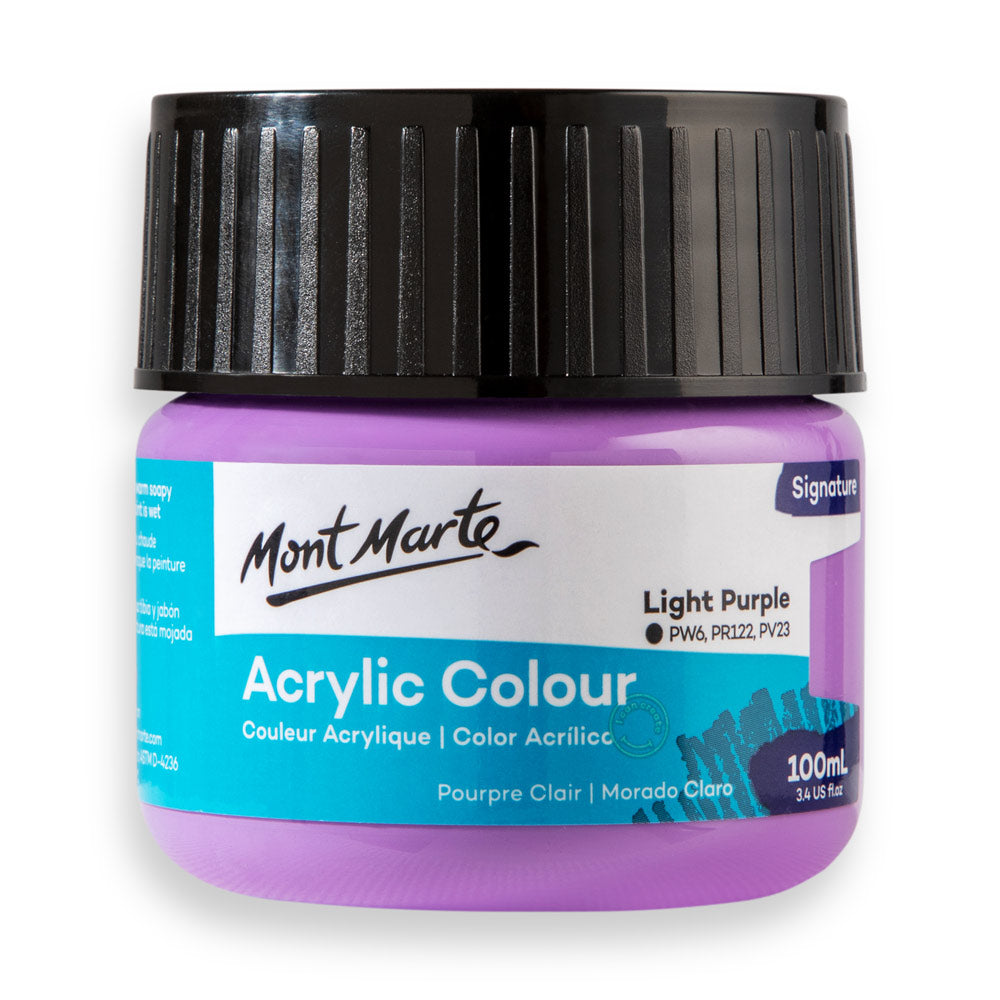 Acrylic Colour Paint Signature 100ml (3.4 US fl.oz) Tube - Light Purpl ...