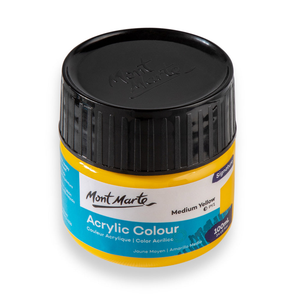 Satin Acrylic Paint Premium 75ml (2.5 US fl.oz) Tube - Yellow Pink – Mont  Marte Global