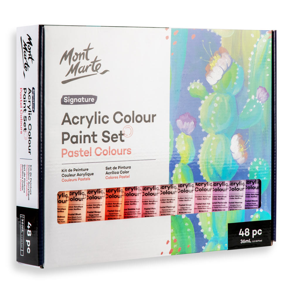  MONT MARTE Acrylic Colour Pastel Paint Set Signature