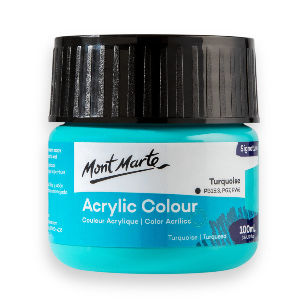 Mont Marte Acrylic Colour Paint Signature 100ml (3.4 US fl.oz) Tub ...