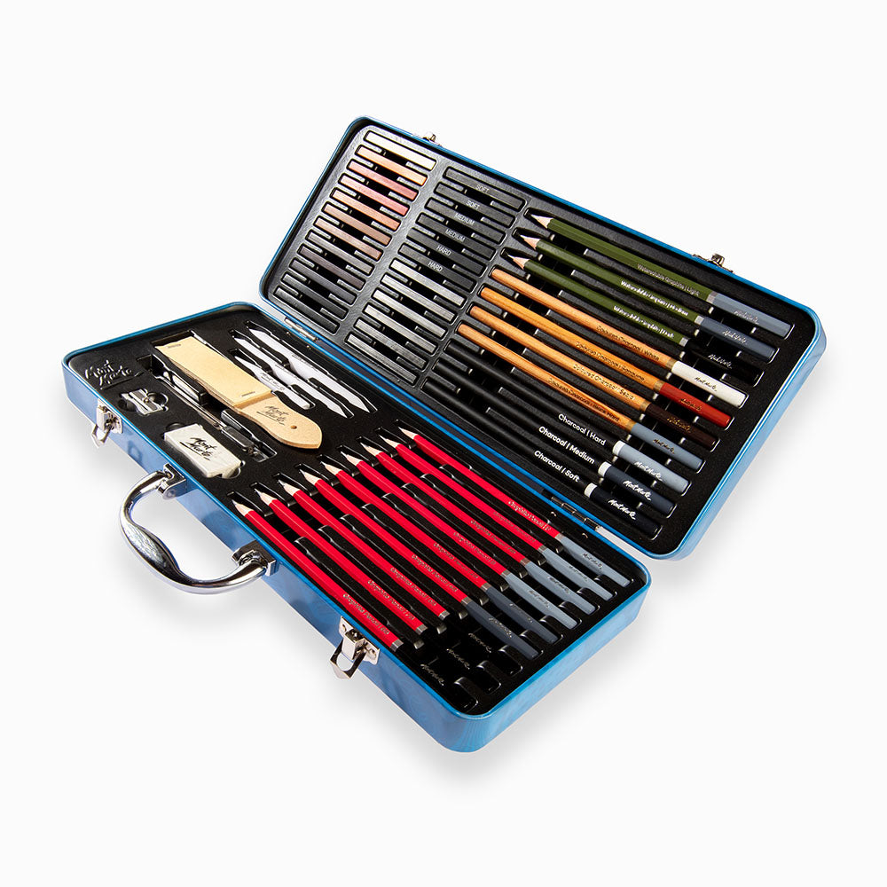 MONT MARTE COLOURED CHARCOAL PENCILS SIGNATURE SET-4