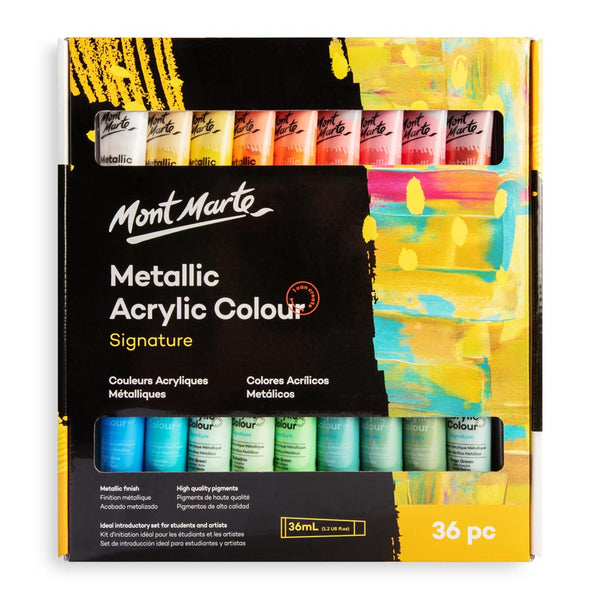 Metallic Gouache Paint, 12ml Tubes - Set of 36 –