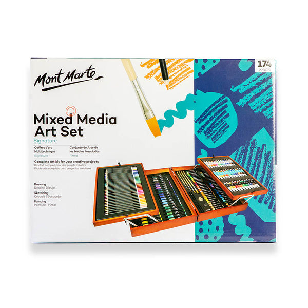 175 Piece Deluxe Art Set with 2 Drawing Pads, Acrylic  Paints,Crayons,Colored Pencils,Paint Set in Wooden Case,Professional Art Kit ,Art Supplies for Adults,Teens and Artist,Paint Supplies 
