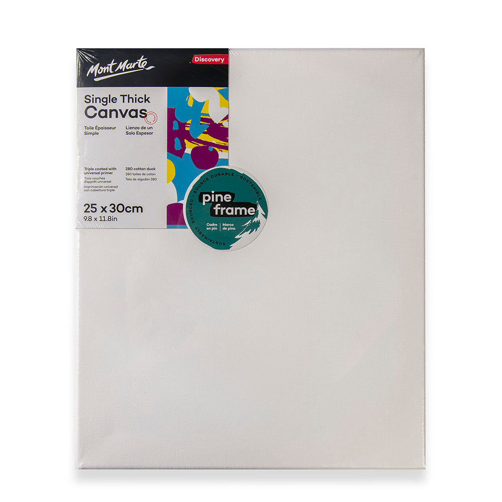 Mont Marte Single Thick Canvas Discovery 25 x 30cm (9.8 x 11.8in ...