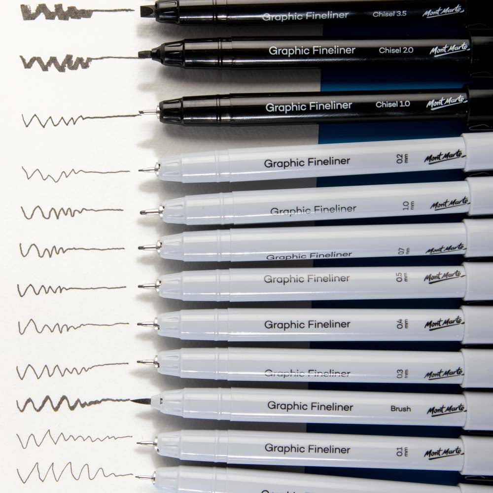 Technical Drawing Pens Premium 12pc – Mont Marte Global