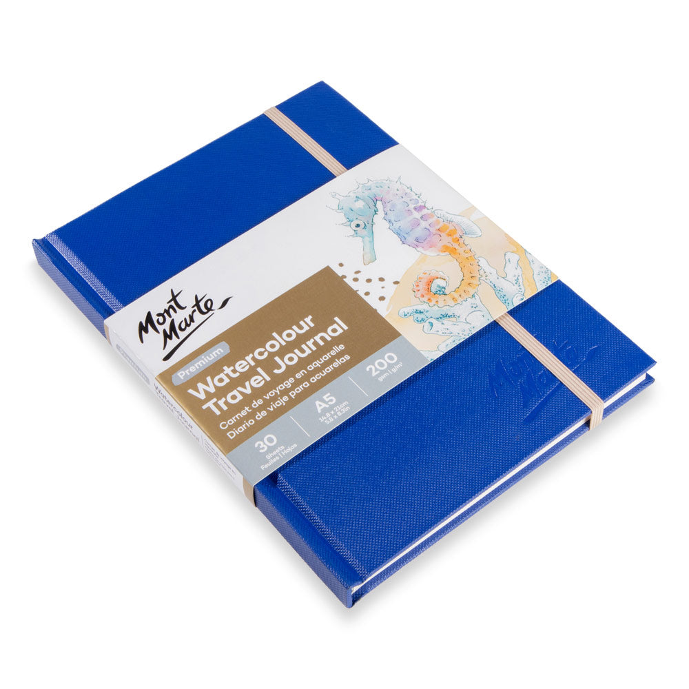 Watercolour Travel Journal Premium A5 30 Sheets A5 200gsm – Mont Marte  Global