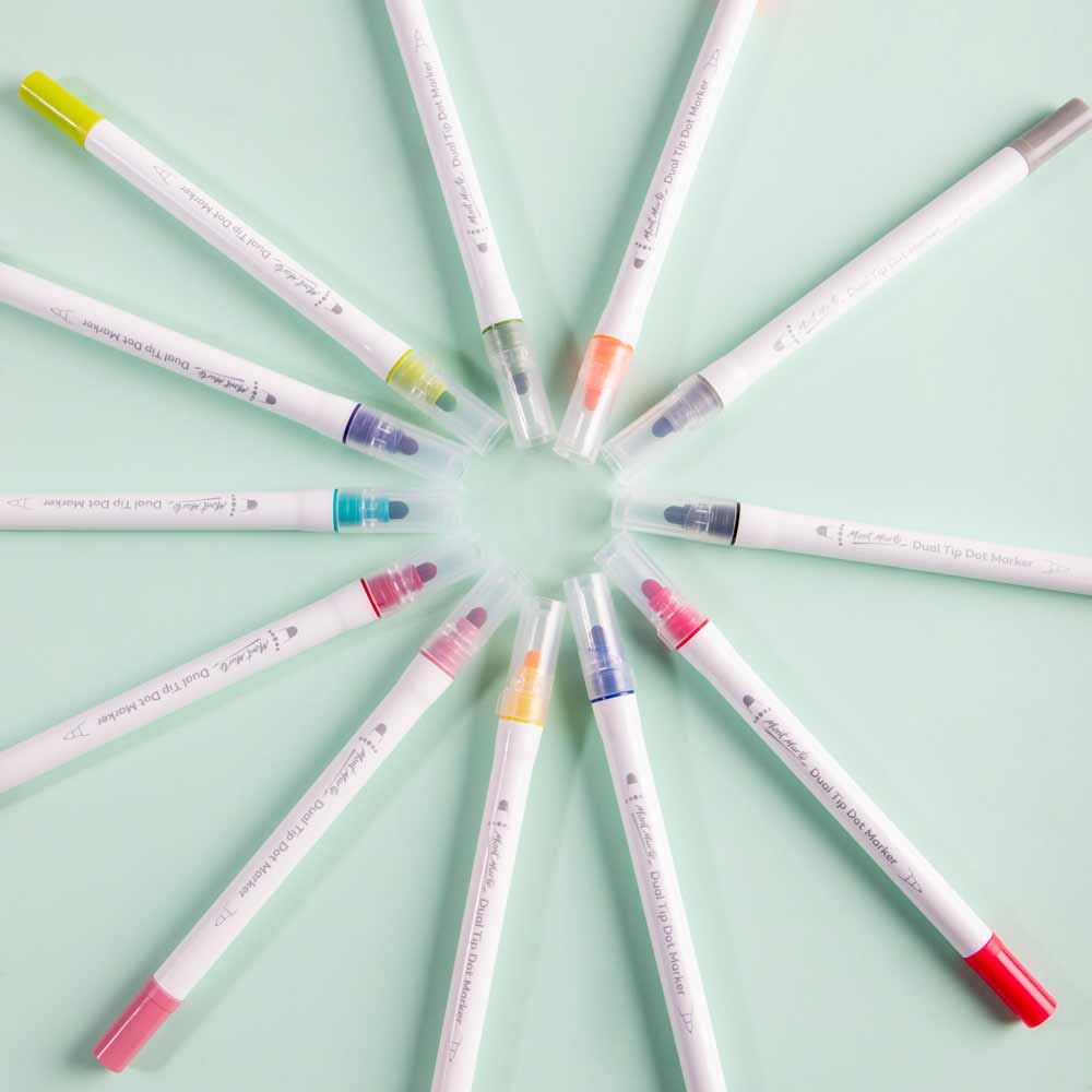 Metallic Dual Tip Dot Markers Signature 6pc – Mont Marte Global