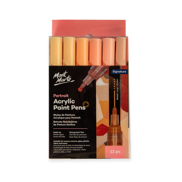 Dual Tip Acrylic Paint Pens Signature 12pc – Mont Marte Global