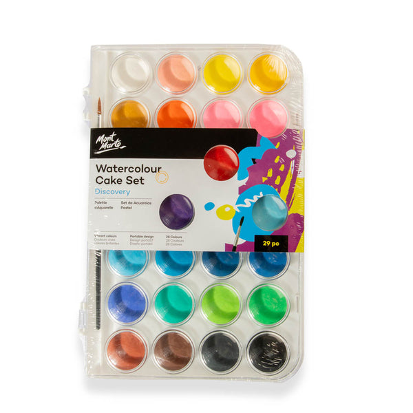 Colour Block Watercolor Cake Art Set - 37pc