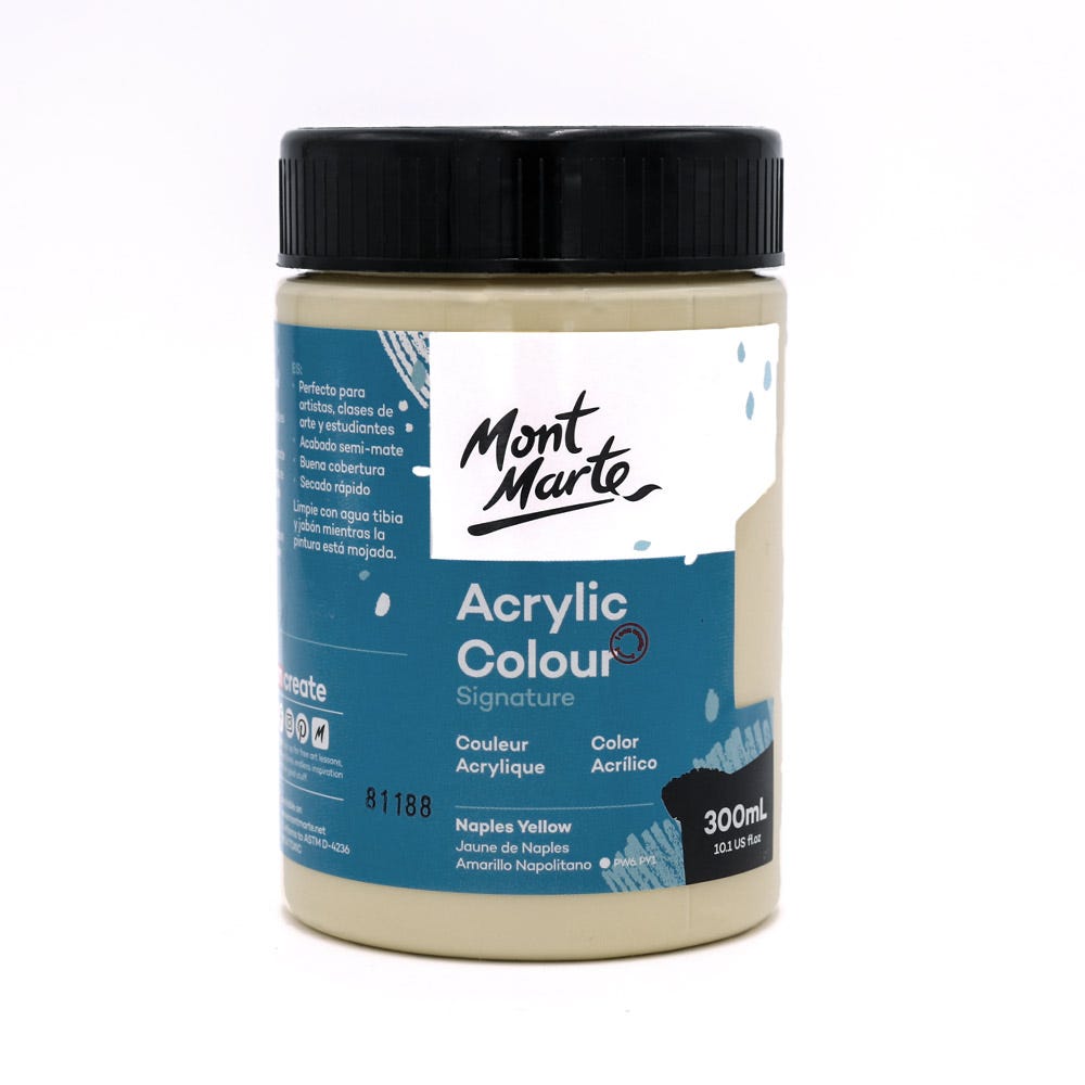 Acrylic Colour Paint Signature 100ml (3.4 US fl.oz) Tube - Lemon Yello –  Mont Marte Global