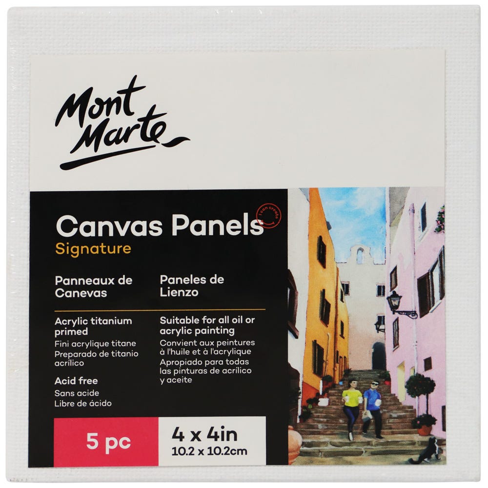 Panelli Telati 12x16 Canvas Mounted Panel, Pack of 4