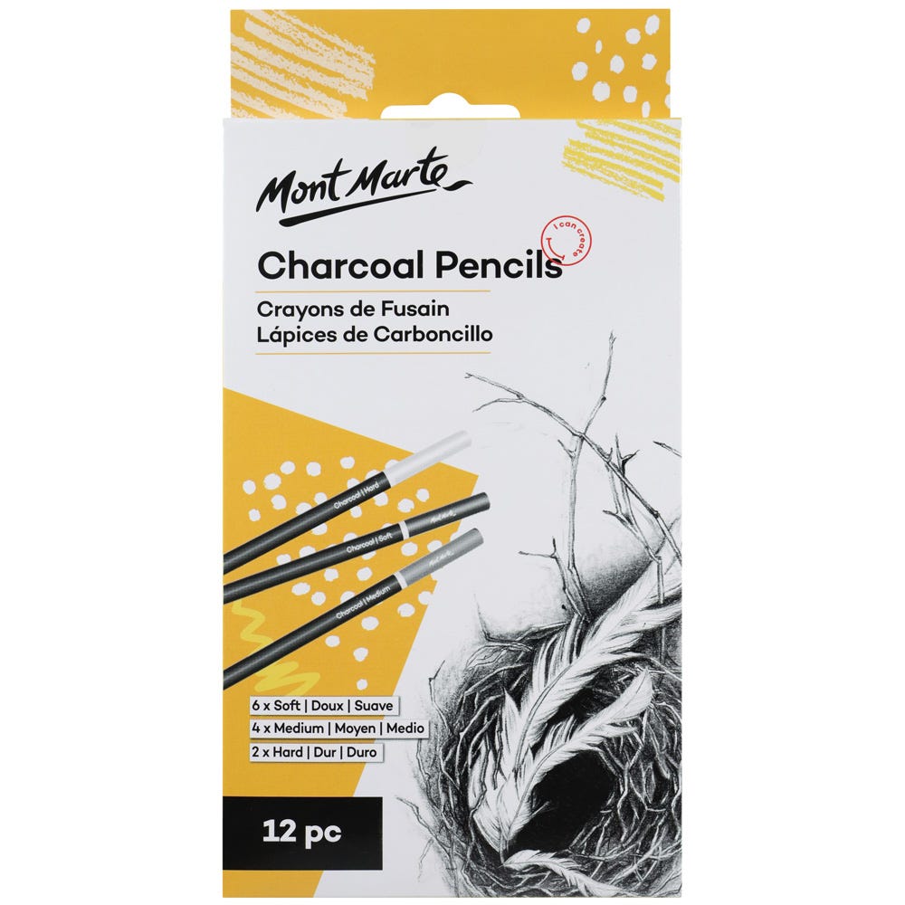 Mont Marte Signature Coloured Charcoal Pencils