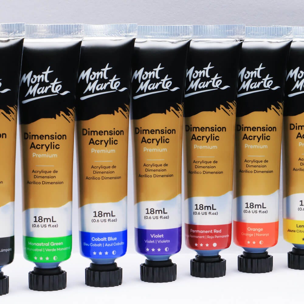Mont Marte Acrylic Paints of 12, Unboxing, Review and Demo, Worth the  price or overrated?