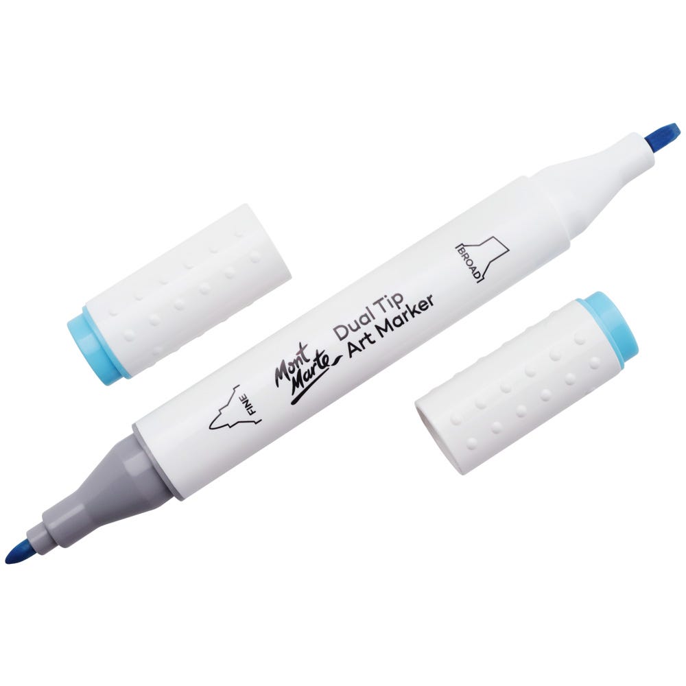 Dual Tip Art Marker Premium - Baby Blue 66 – Mont Marte Global