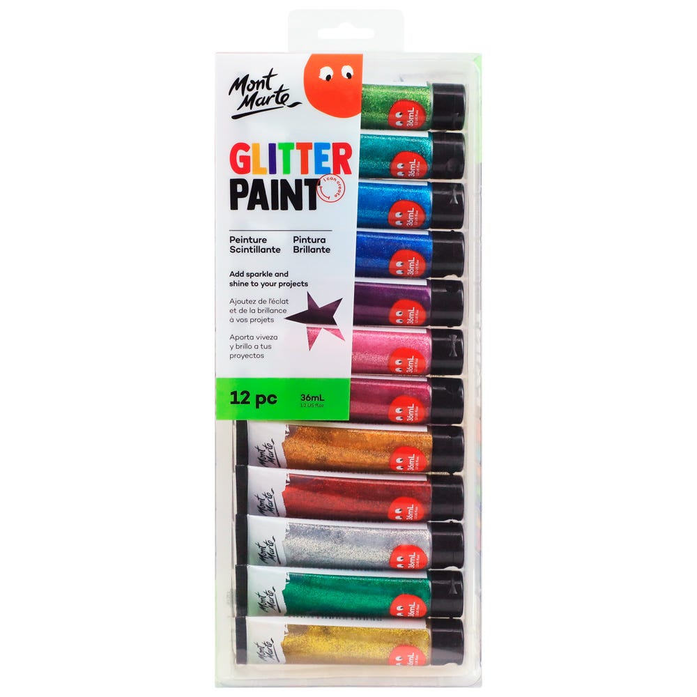 12 Packs: 6 ct. (72 total) Glitter Fabric Paint Markers by Make Market®