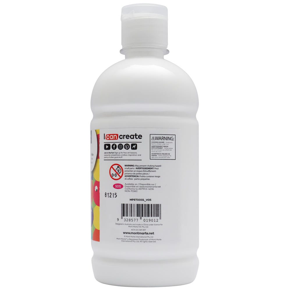 Bestemp Liquid Tempera (Poster Paint) 1-Gallon - White