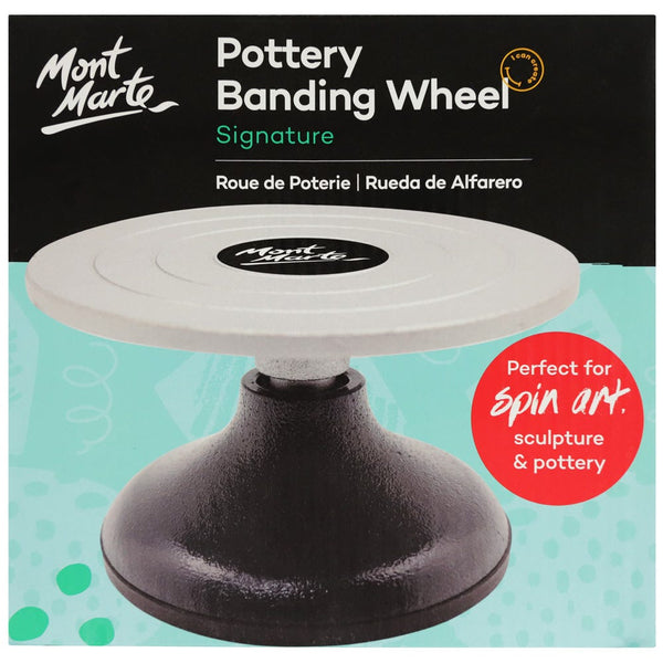 Pottery banding wheel for hand building and sculpting