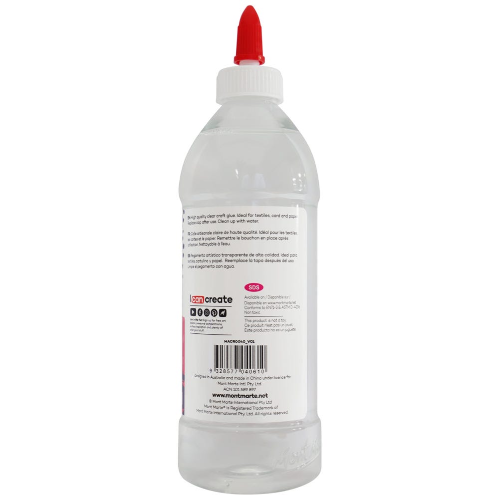 Signature Clear PVA Craft Glue 500g (17.6 US fl.oz) – Mont Marte Global