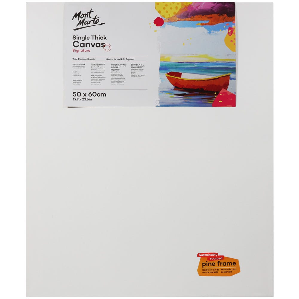 Single Thick Canvas Signature 40 x 120cm 15.8 x 47.2in Mont