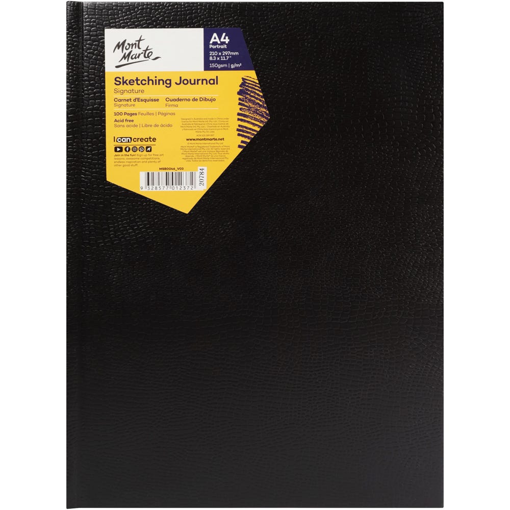 Hardbound Sketch Book Signature 110gsm A4 – Mont Marte Global