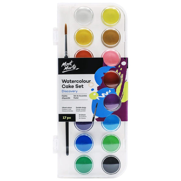 Colour Block Watercolor Cake Art Set - 37pc